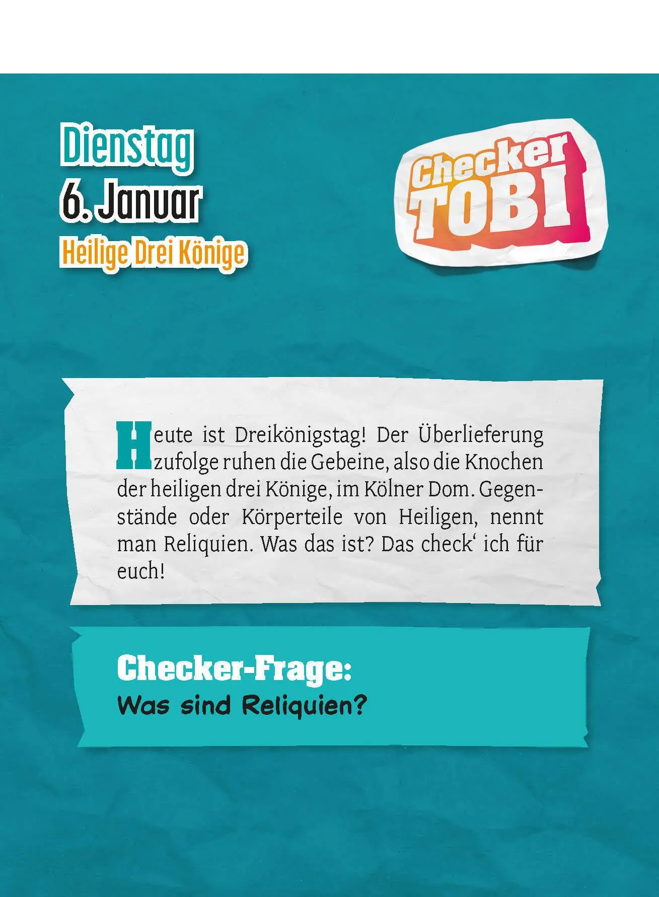 Bild: 9783517103686 | Checker Tobi 2026: Tagesabreißkalender mit über 300 spannenden...