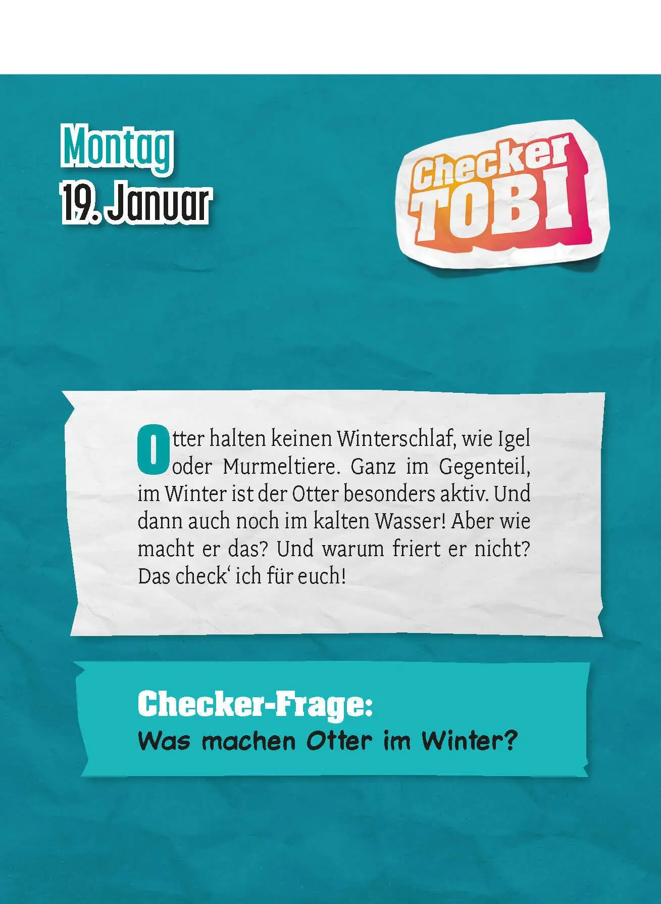 Bild: 9783517103686 | Checker Tobi 2026: Tagesabreißkalender mit über 300 spannenden...