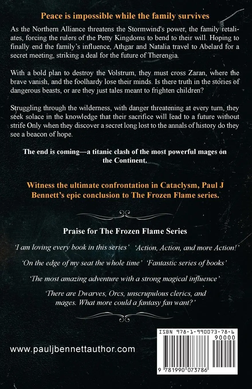 Rückseite: 9781990073786 | Cataclysm | An Epic Sword &amp; Sorcery Novel | Paul J Bennett | Buch