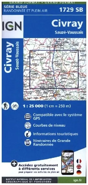 Cover: 9782758553786 | 1729SB Civray-Sauzé-Vaussais | (Land-)Karte | Französisch | 2023