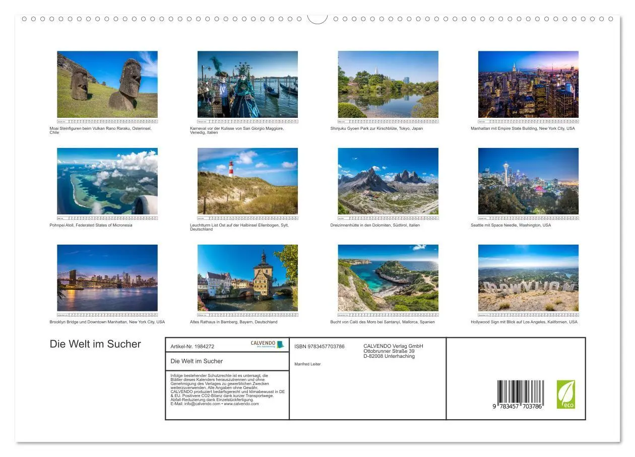 Bild: 9783457703786 | Die Welt im Sucher (hochwertiger Premium Wandkalender 2026 DIN A2...