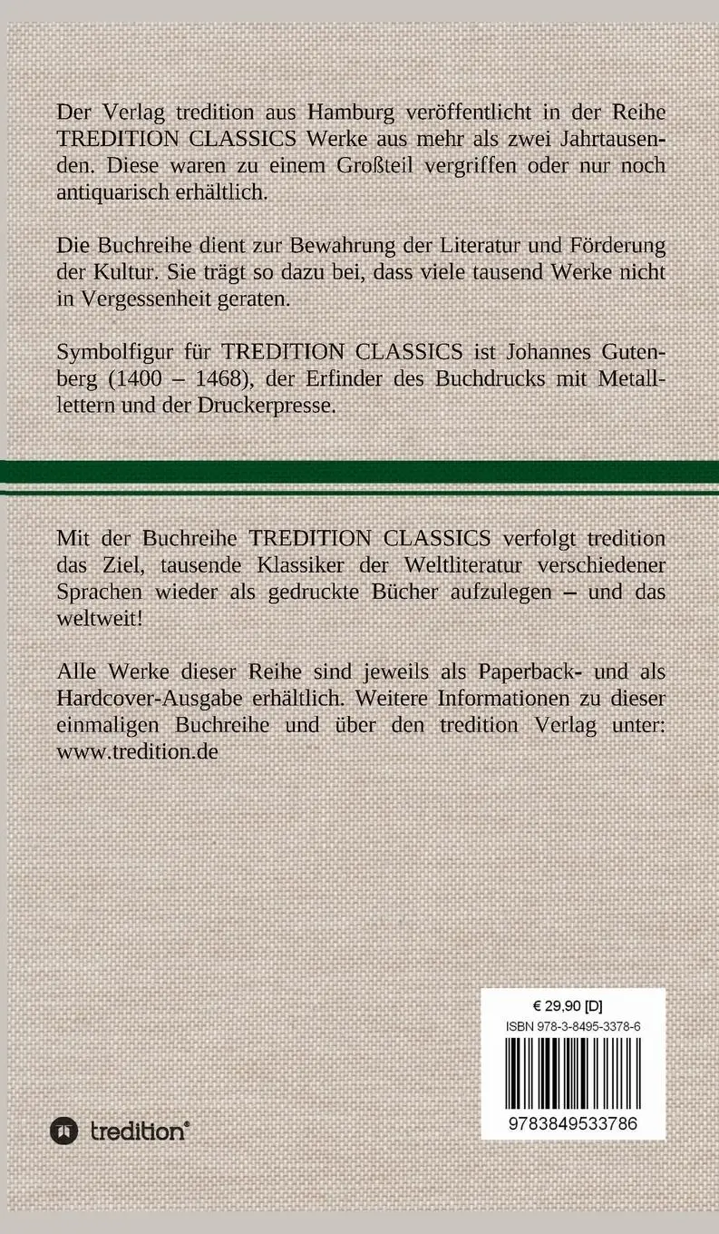 Rückseite: 9783849533786 | Der Graf von Monte Christo | Erster Band | Alexandre Dumas | Buch