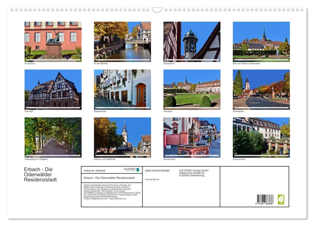 Bild: 9783457863886 | Erbach - Die Odenwälder Residenzstadt (Wandkalender 2026 DIN A2...