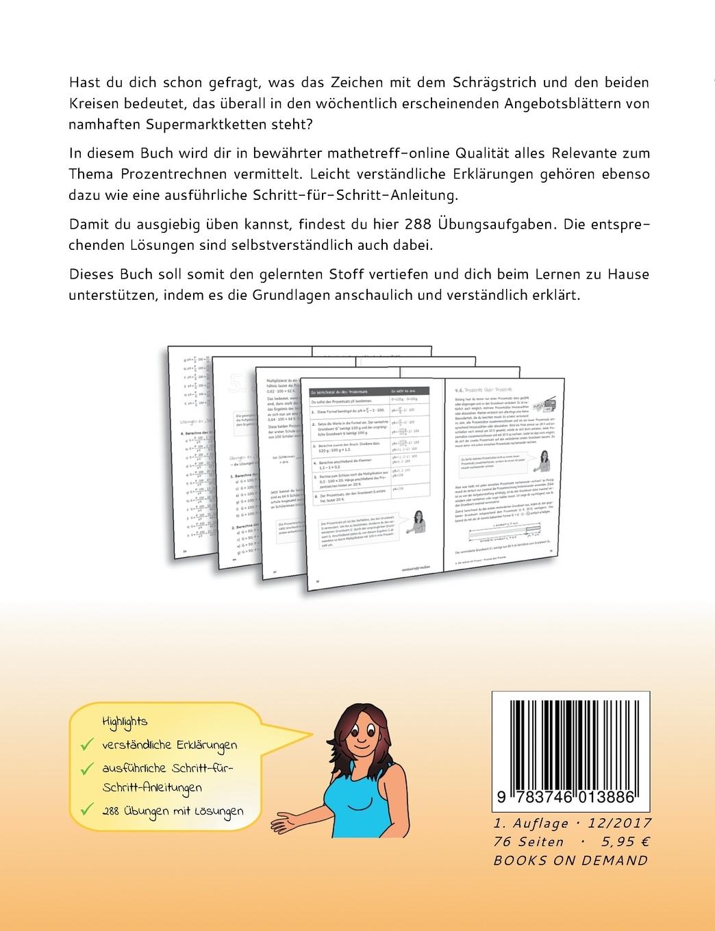 Rückseite: 9783746013886 | Prozentrechnen | einfach erklärt | Christian Hensel | Taschenbuch