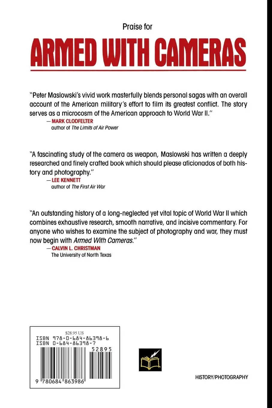 Rückseite: 9780684863986 | Armed with Cameras | Peter Maslowski | Taschenbuch | Paperback | 1993