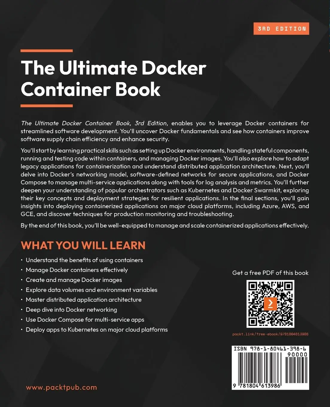 Rückseite: 9781804613986 | The Ultimate Docker Container Book - Third Edition | Schenker | Buch