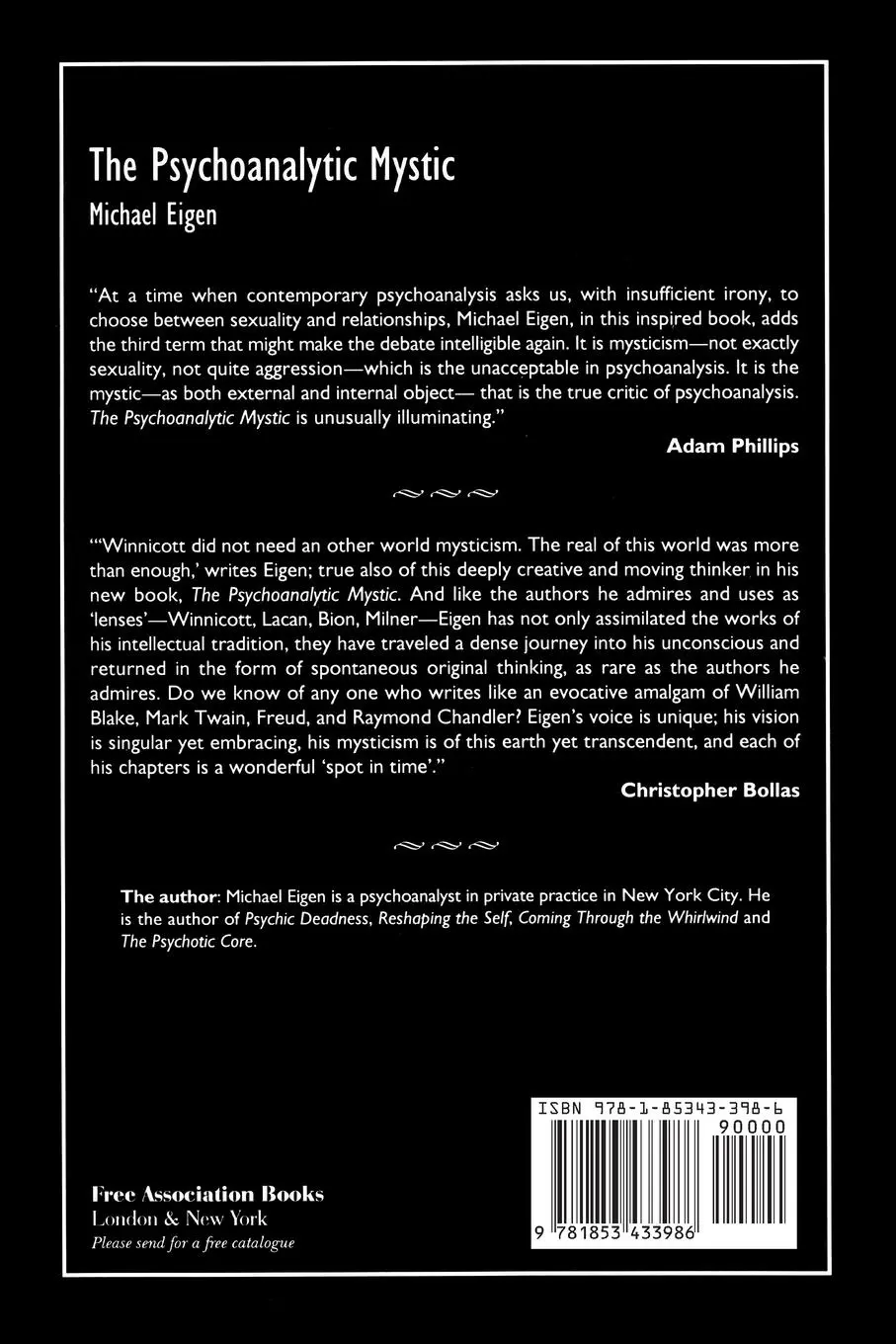 Rückseite: 9781853433986 | Psychoanalytic Mystic PB | Michael Eigen | Taschenbuch | Englisch