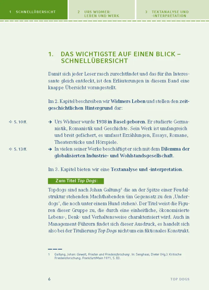 Bild: 9783129303986 | Top Dogs von Urs Widmer | Textanalyse und Interpretation | Urs Widmer