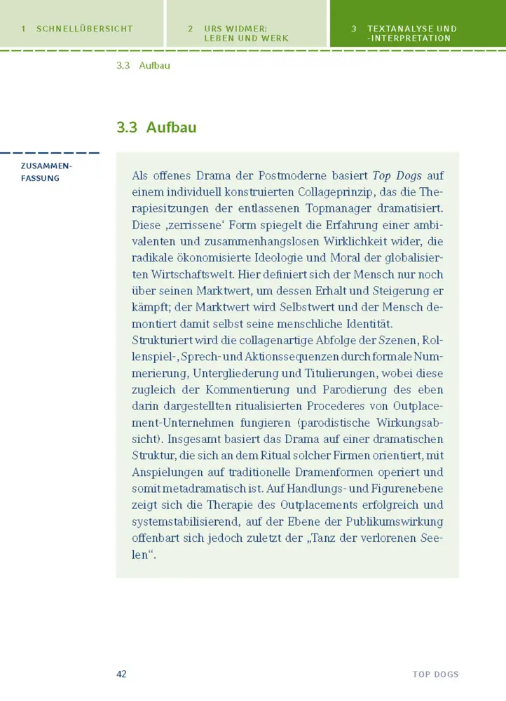 Bild: 9783129303986 | Top Dogs von Urs Widmer | Textanalyse und Interpretation | Urs Widmer