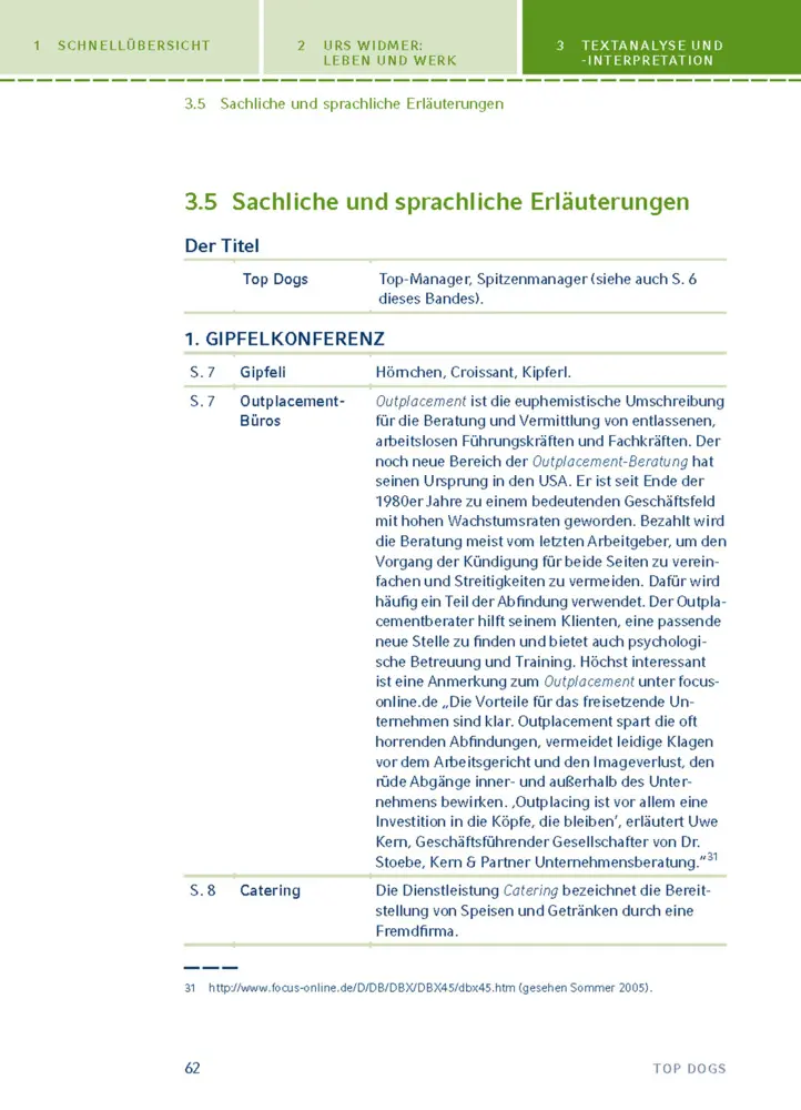 Bild: 9783129303986 | Top Dogs von Urs Widmer | Textanalyse und Interpretation | Urs Widmer