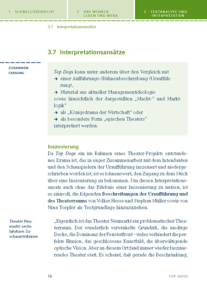 Bild: 9783129303986 | Top Dogs von Urs Widmer | Textanalyse und Interpretation | Urs Widmer