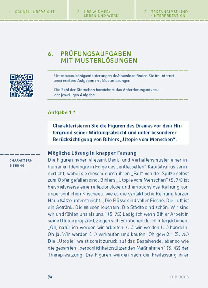 Bild: 9783129303986 | Top Dogs von Urs Widmer | Textanalyse und Interpretation | Urs Widmer