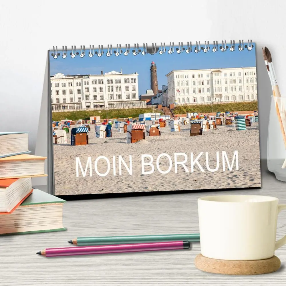 Bild: 9783435073986 | Moin Borkum (Tischkalender 2025 DIN A5 quer), CALVENDO Monatskalender
