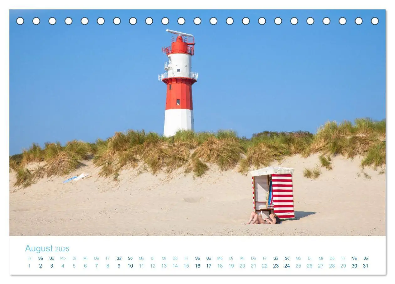 Bild: 9783435073986 | Moin Borkum (Tischkalender 2025 DIN A5 quer), CALVENDO Monatskalender