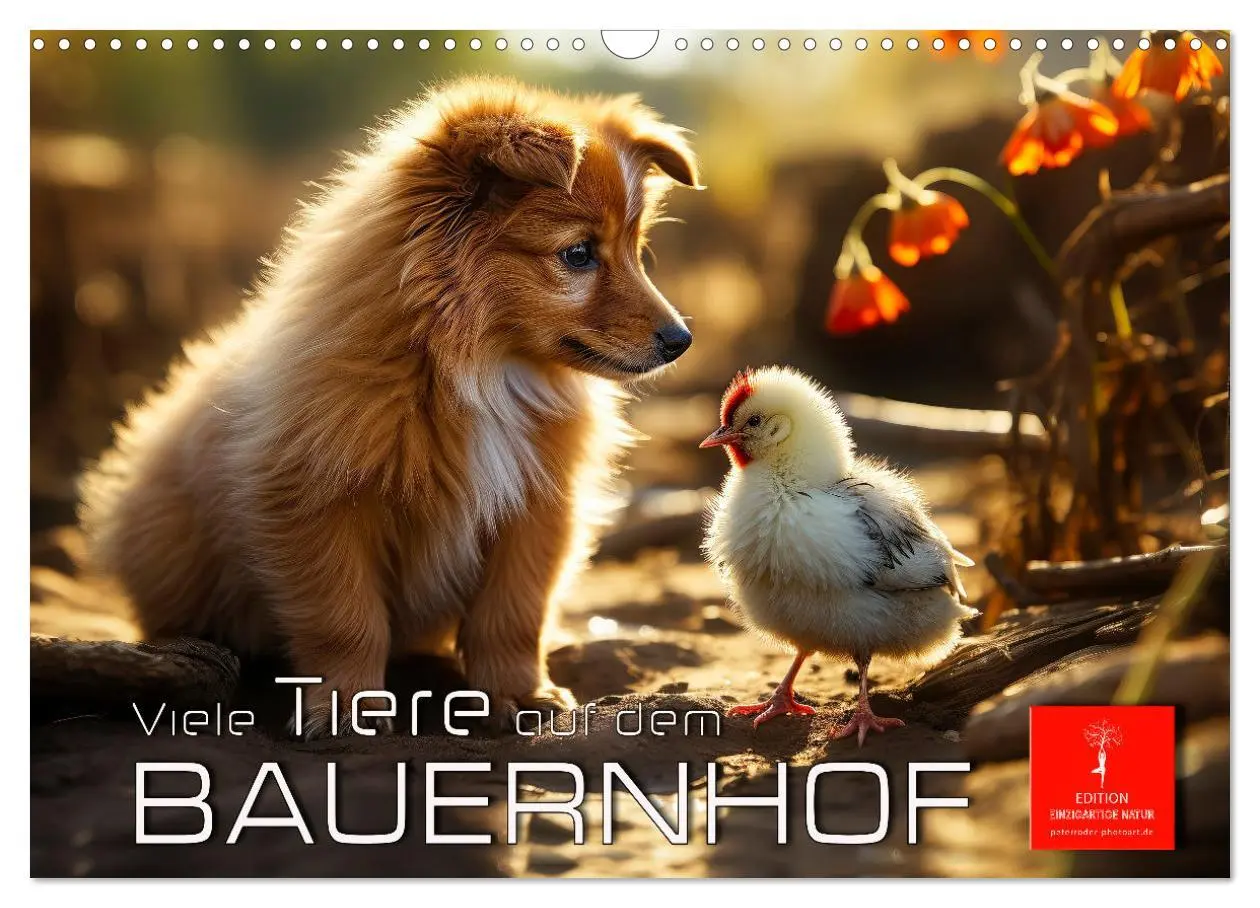 Cover: 9783457473986 | Viele Tiere auf dem Bauernhof (Wandkalender 2026 DIN A3 quer),...