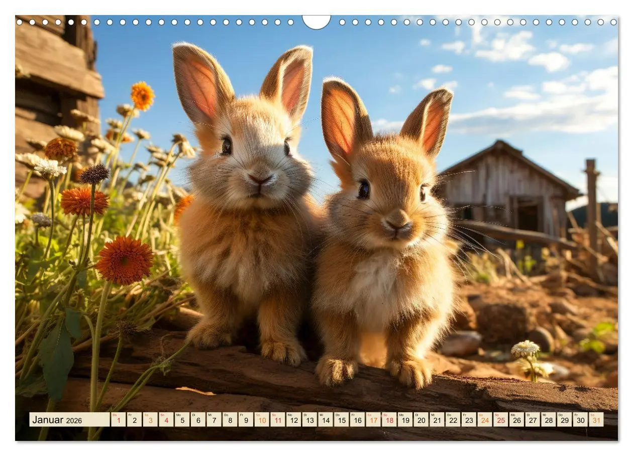 Bild: 9783457473986 | Viele Tiere auf dem Bauernhof (Wandkalender 2026 DIN A3 quer),...