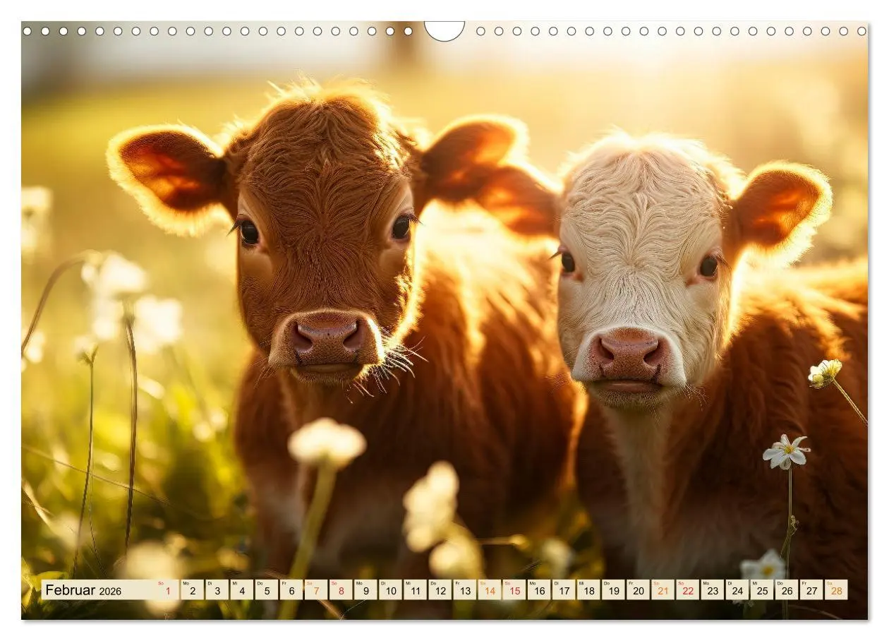 Bild: 9783457473986 | Viele Tiere auf dem Bauernhof (Wandkalender 2026 DIN A3 quer),...