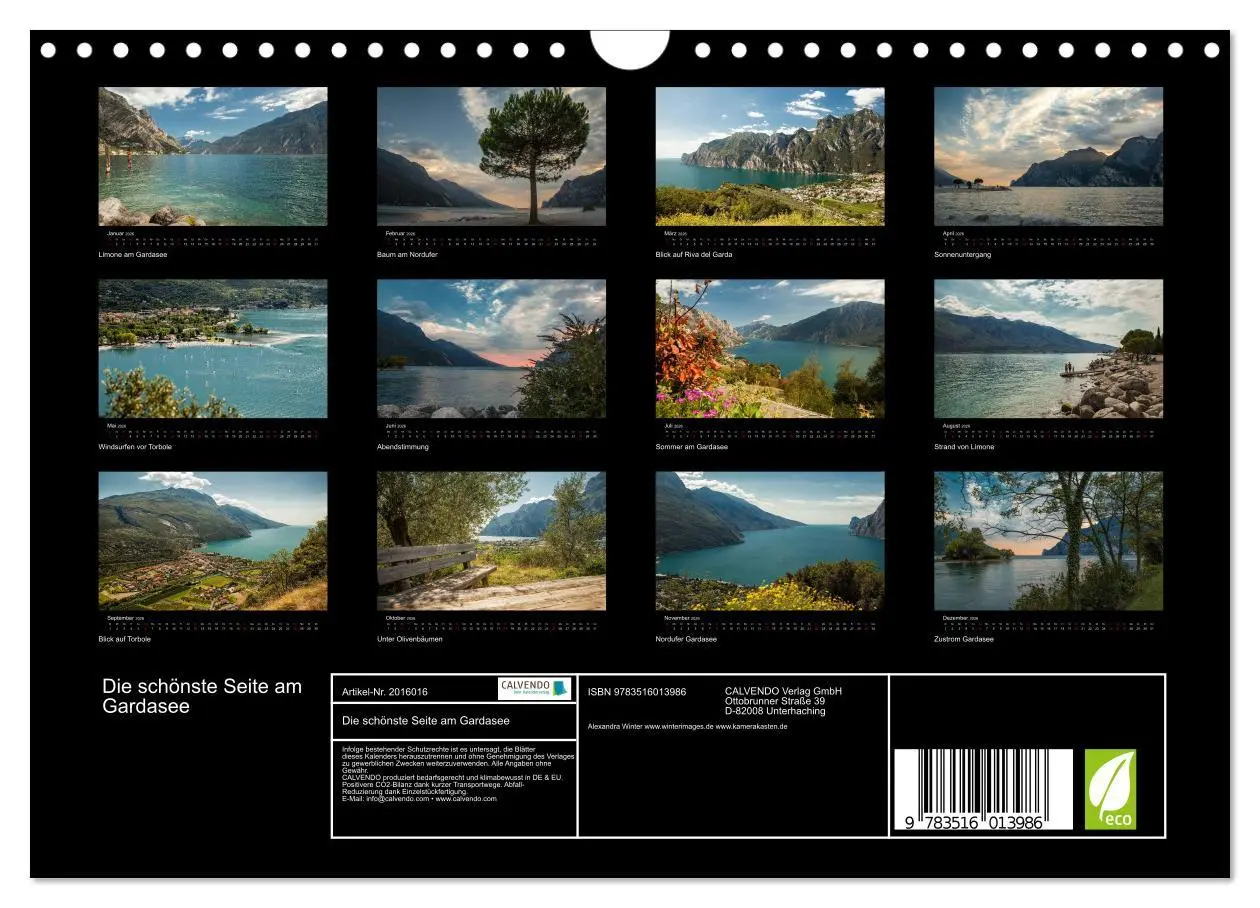 Bild: 9783516013986 | Die schönste Seite am Gardasee (Wandkalender 2026 DIN A4 quer),...