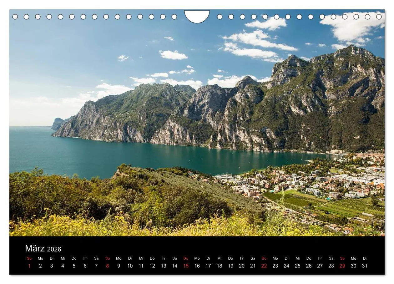 Bild: 9783516013986 | Die schönste Seite am Gardasee (Wandkalender 2026 DIN A4 quer),...