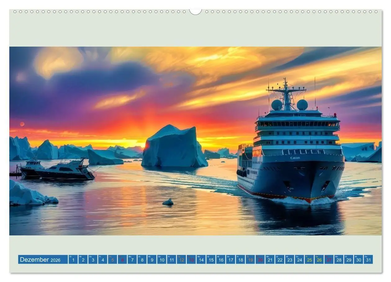 Bild: 9783516703986 | Kreuzfahrtschiffe vor Grönland (hochwertiger Premium Wandkalender...