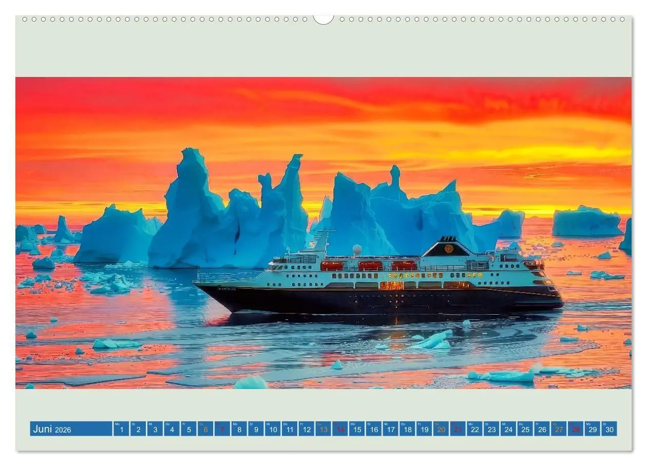 Bild: 9783516703986 | Kreuzfahrtschiffe vor Grönland (hochwertiger Premium Wandkalender...