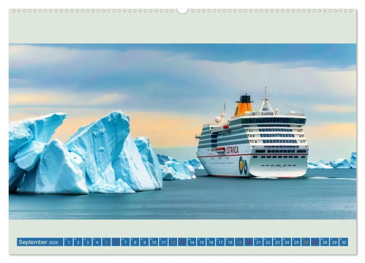 Bild: 9783516703986 | Kreuzfahrtschiffe vor Grönland (hochwertiger Premium Wandkalender...