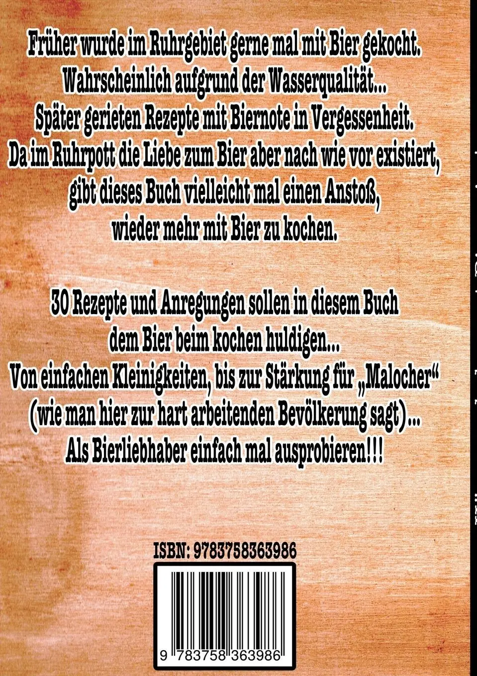 Rückseite: 9783758363986 | Hömma, da gehört Bier rein! | Tim Schaefer | Taschenbuch | Paperback