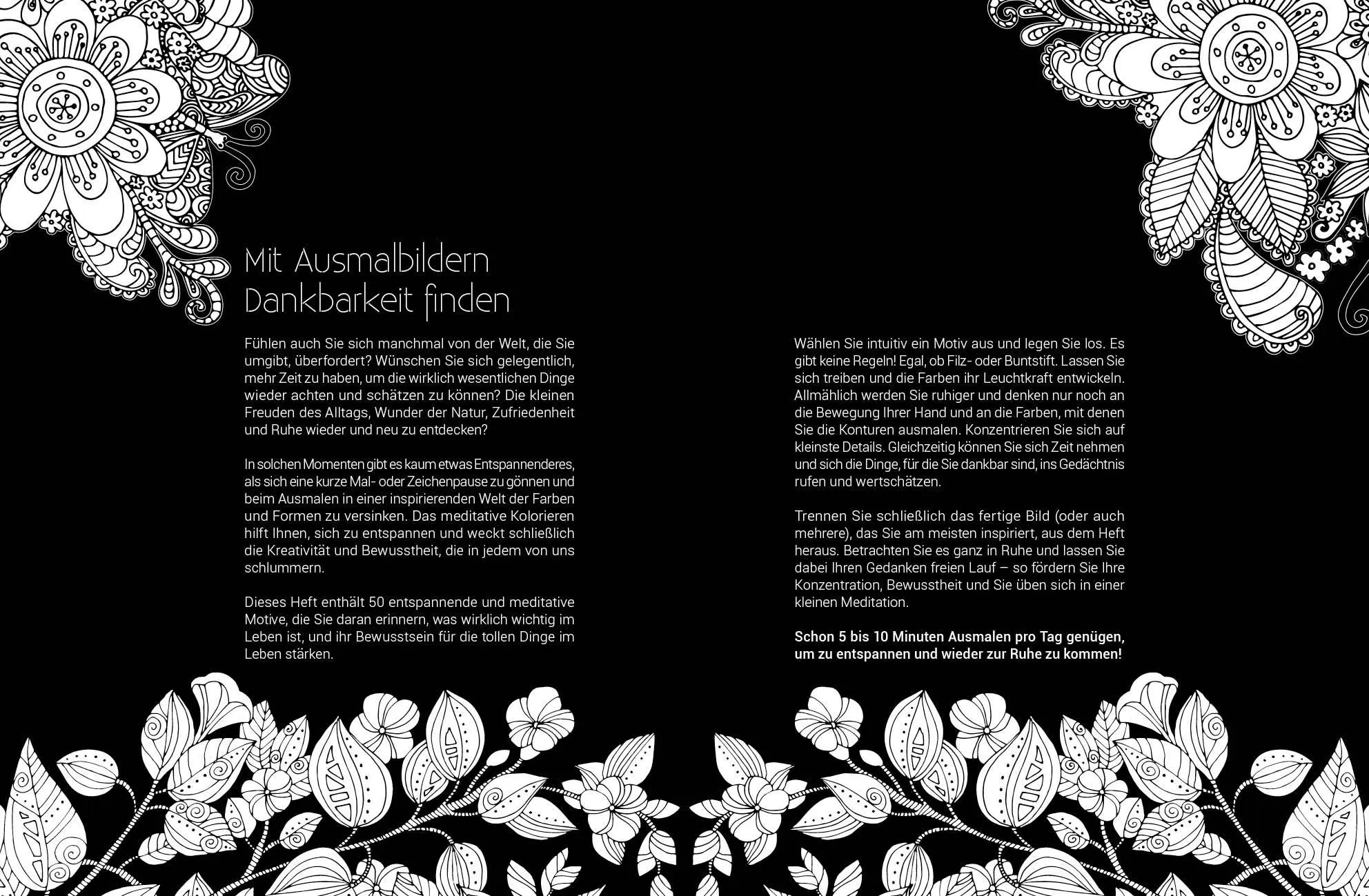 Bild: 9783745904086 | Black Edition: Inspiration Dankbarkeit | Taschenbuch | 64 S. | Deutsch