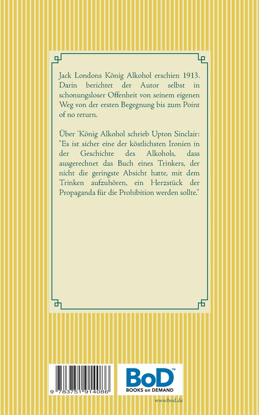 Rückseite: 9783751914086 | König Alkohol | Band 114 | Jack London | Taschenbuch | 164 S. | 2020
