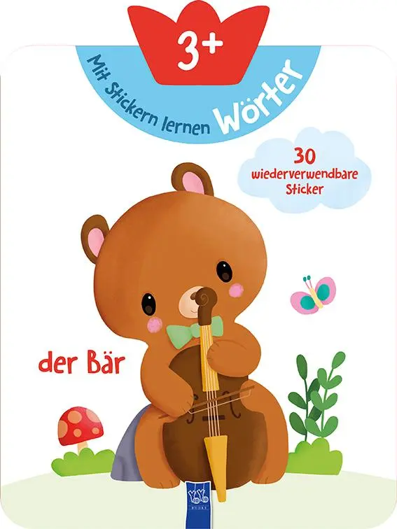 Cover: 9789464764086 | Mit Stickern lernen 3+ (Wörter) | Broschüre | Deutsch | 2024