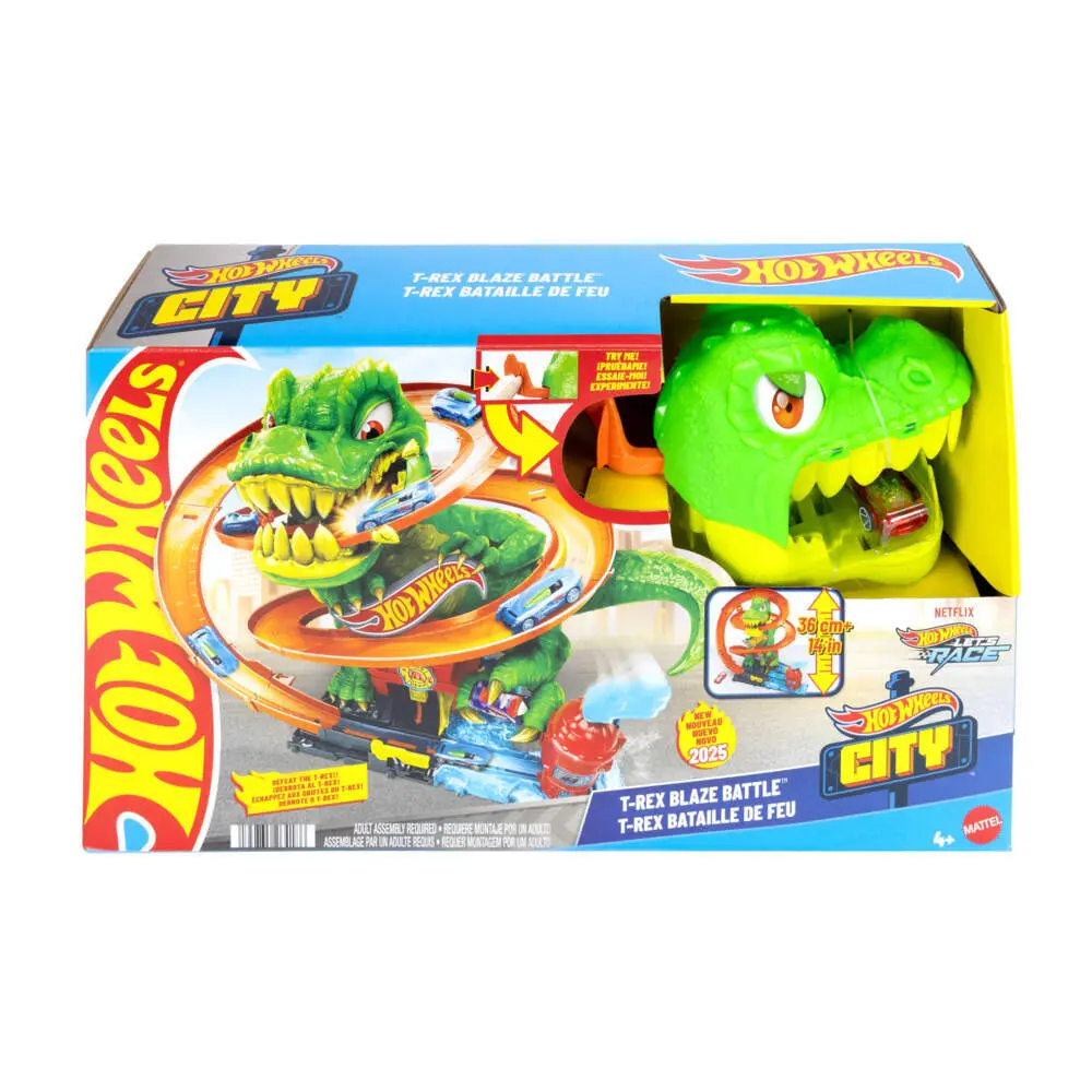 Cover: 194735264186 | Hot Wheels City T-Rex-Schlacht | Fensterkarton | JBM73 | Deutsch