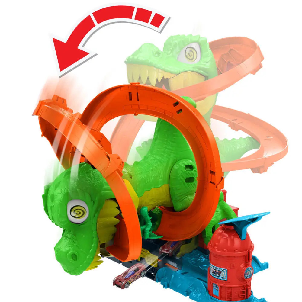 Bild: 194735264186 | Hot Wheels City T-Rex-Schlacht | Fensterkarton | JBM73 | Deutsch