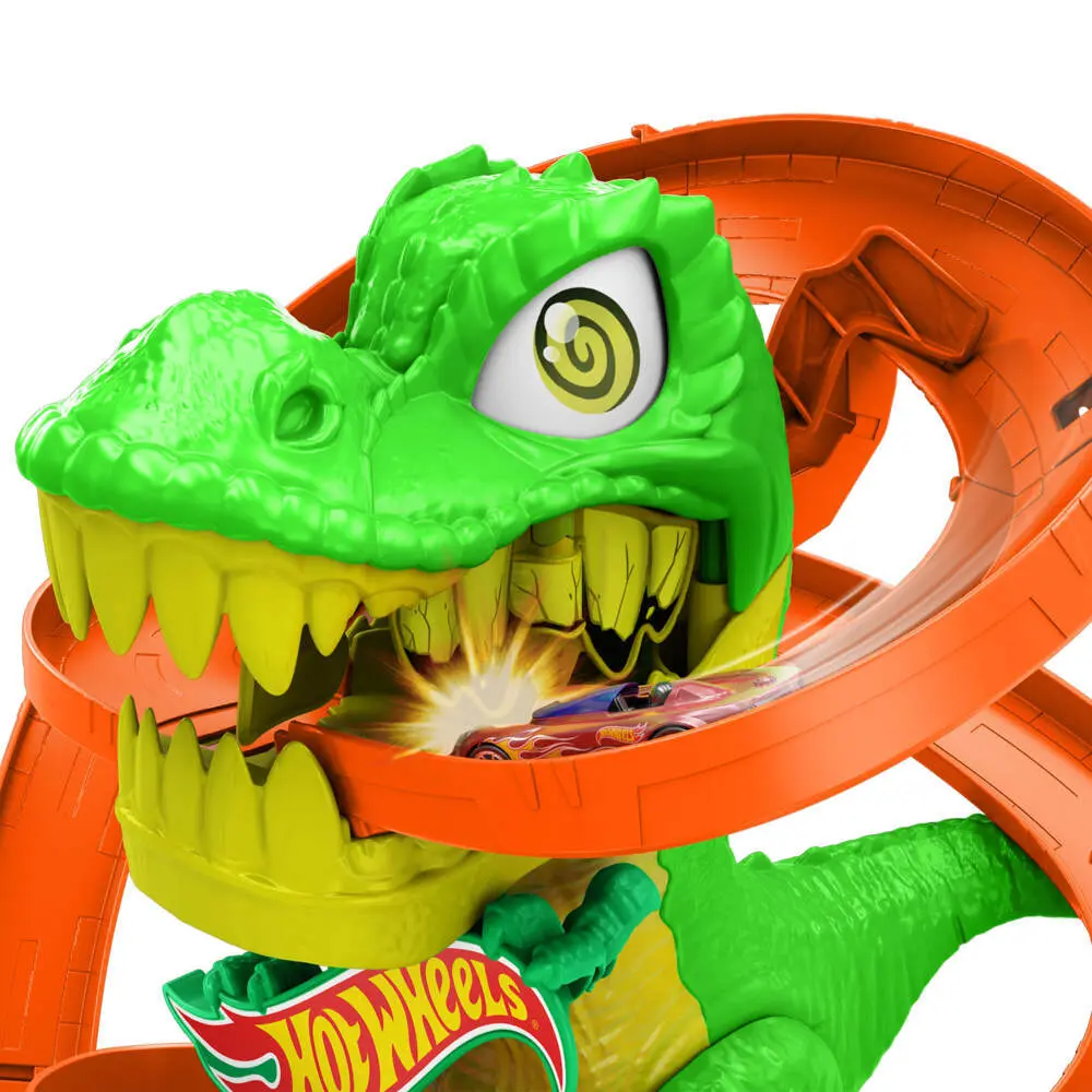 Bild: 194735264186 | Hot Wheels City T-Rex-Schlacht | Fensterkarton | JBM73 | Deutsch