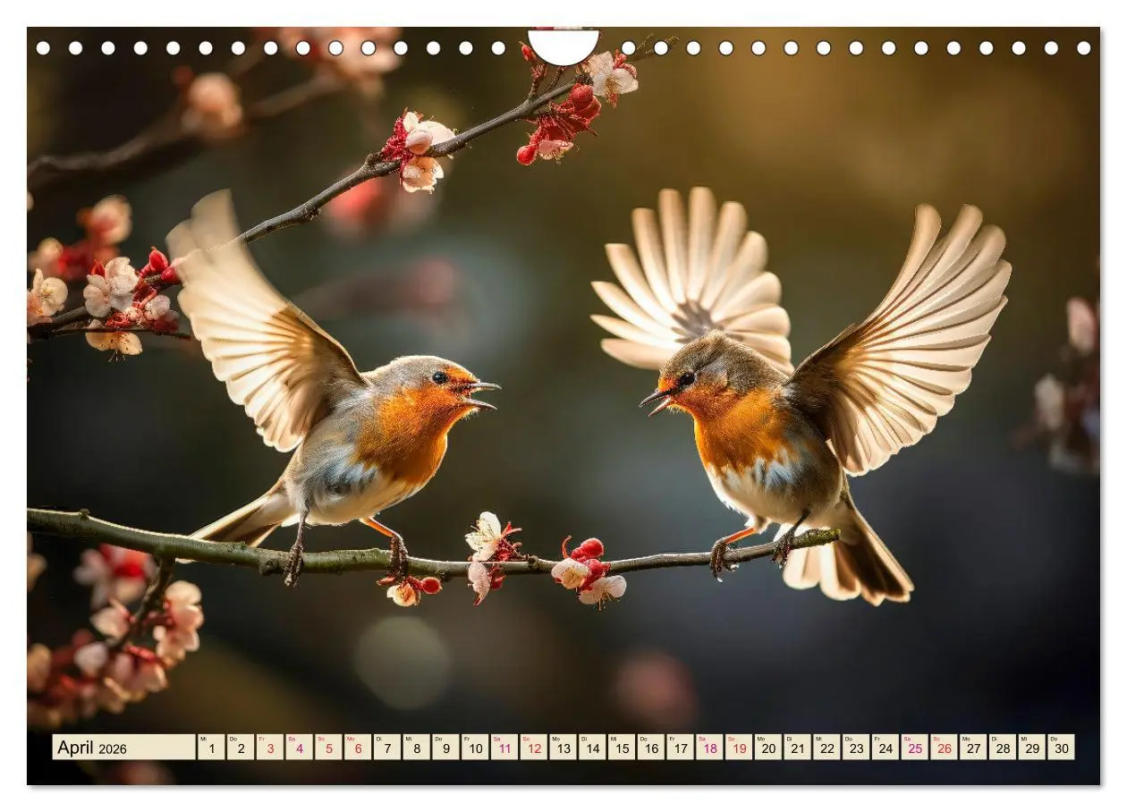 Bild: 9783457354186 | Vögel Alltag (Wandkalender 2026 DIN A4 quer), CALVENDO Monatskalender