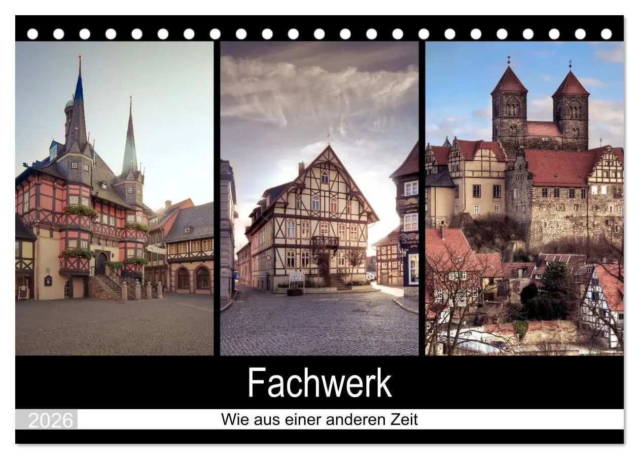 Cover: 9783516064186 | Fachwerk - wie aus einer anderen Zeit (Tischkalender 2026 DIN A5...