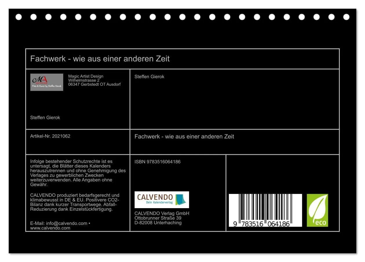 Bild: 9783516064186 | Fachwerk - wie aus einer anderen Zeit (Tischkalender 2026 DIN A5...