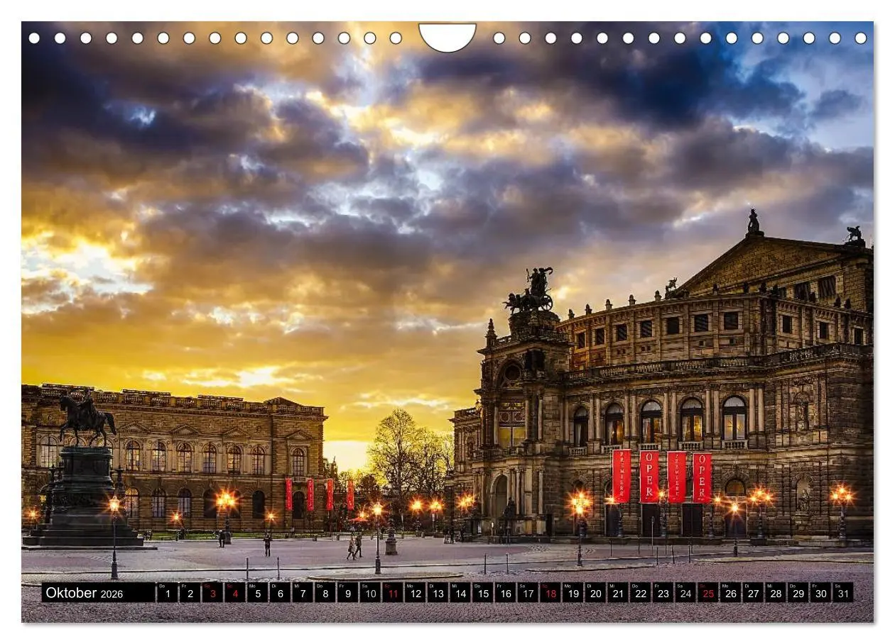 Bild: 9783516134186 | WUNDERVOLLES DRESDEN (Wandkalender 2026 DIN A4 quer), CALVENDO...