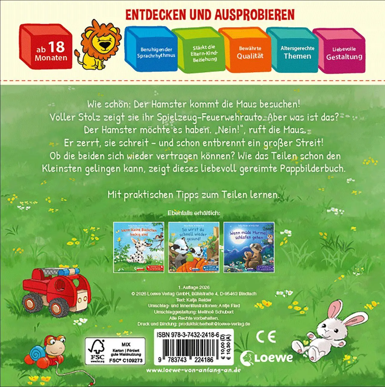 Bild: 9783743224186 | Wie kleine Tiere teilen lernen | Katja Reider | Buch | 18 S. | Deutsch