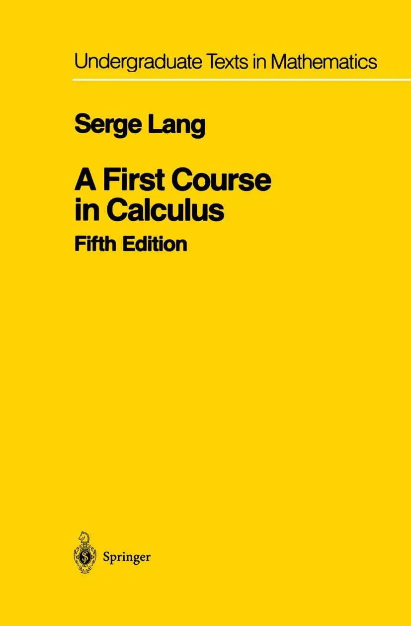 Cover: 9781461264286 | A First Course in Calculus | Serge Lang | Taschenbuch | xv | Englisch