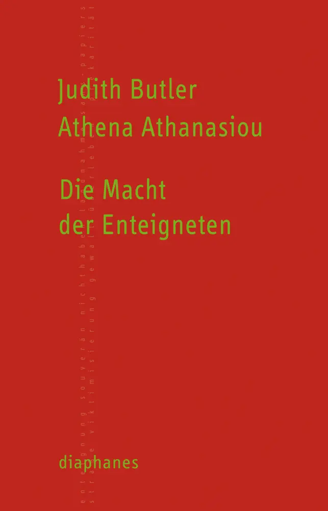 Cover: 9783037344286 | Die Macht der Enteigneten | Das Performative im Politischen | Buch