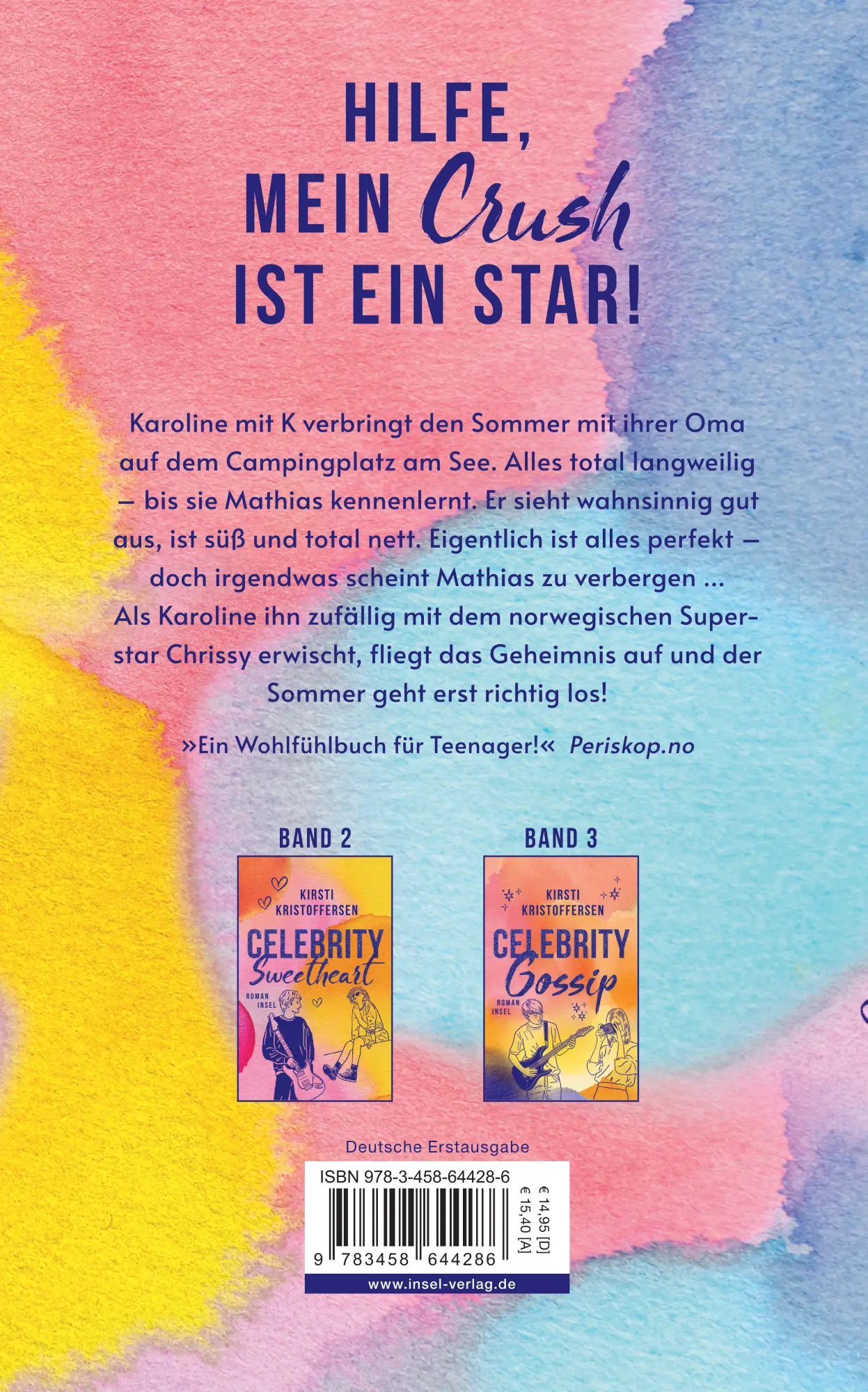 Rückseite: 9783458644286 | Celebrity Crush 1 | Kirsti Kristoffersen | Taschenbuch | Celebrity