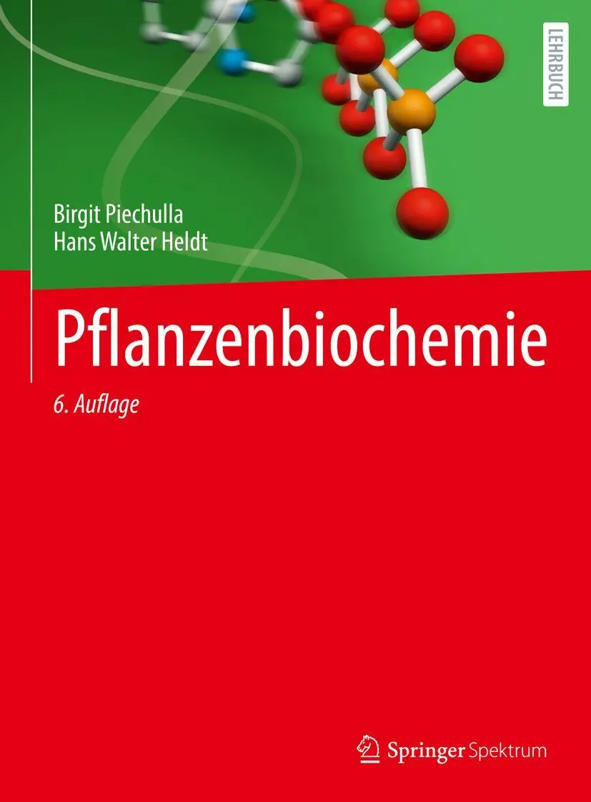Cover: 9783662654286 | Pflanzenbiochemie | Hans Walter Heldt (u. a.) | Buch | xvi | Deutsch Cover: 9783662654286 | Pflanzenbiochemie | Hans Walter Heldt (u. a.) | Buch | xvi | Deutsch