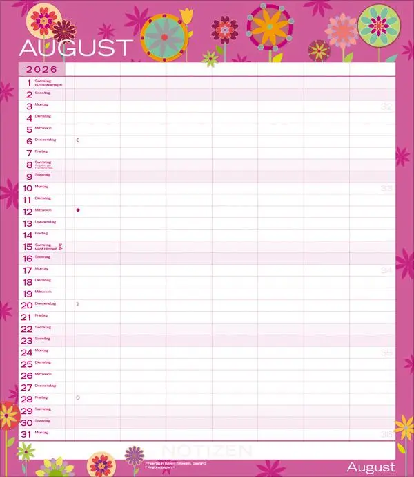 Bild: 9783731884286 | Multiplaner - Colour your time 2026 | Verlag Korsch | Kalender | 14 S.