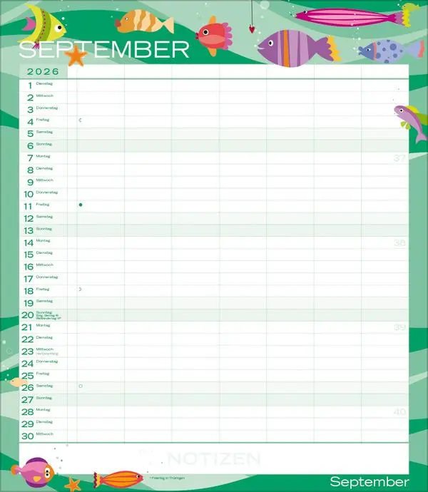 Bild: 9783731884286 | Multiplaner - Colour your time 2026 | Verlag Korsch | Kalender | 14 S.
