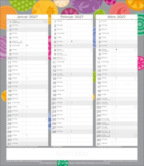 Bild: 9783731884286 | Multiplaner - Colour your time 2026 | Verlag Korsch | Kalender | 14 S.