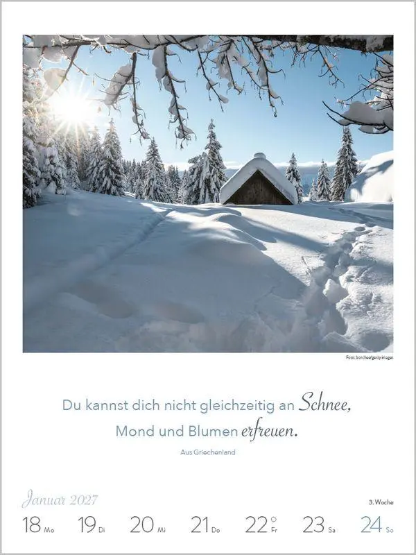 Bild: 9783819304286 | Literaturkalender Lebensweisheiten 2027 | Korsch Verlag | Kalender