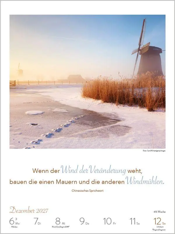 Bild: 9783819304286 | Literaturkalender Lebensweisheiten 2027 | Korsch Verlag | Kalender