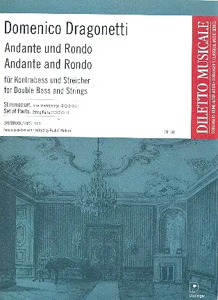 Andante und Rondo D-Dur für Kontrabaß und Streicher Stimmen