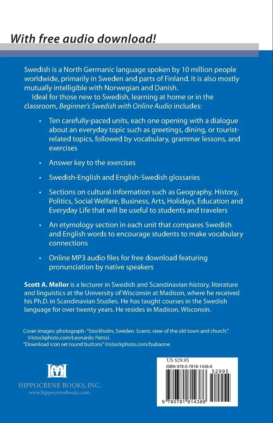 Rückseite: 9780781814386 | Beginner's Swedish with Online Audio | Scott A. Mellor | Taschenbuch