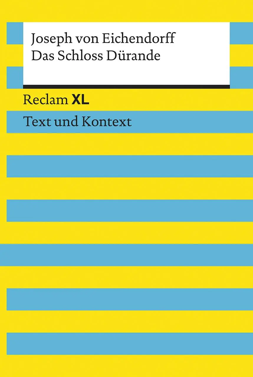 Cover: 9783150194386 | Das Schloss Dürande. Textausgabe mit Kommentar und Materialien | Buch